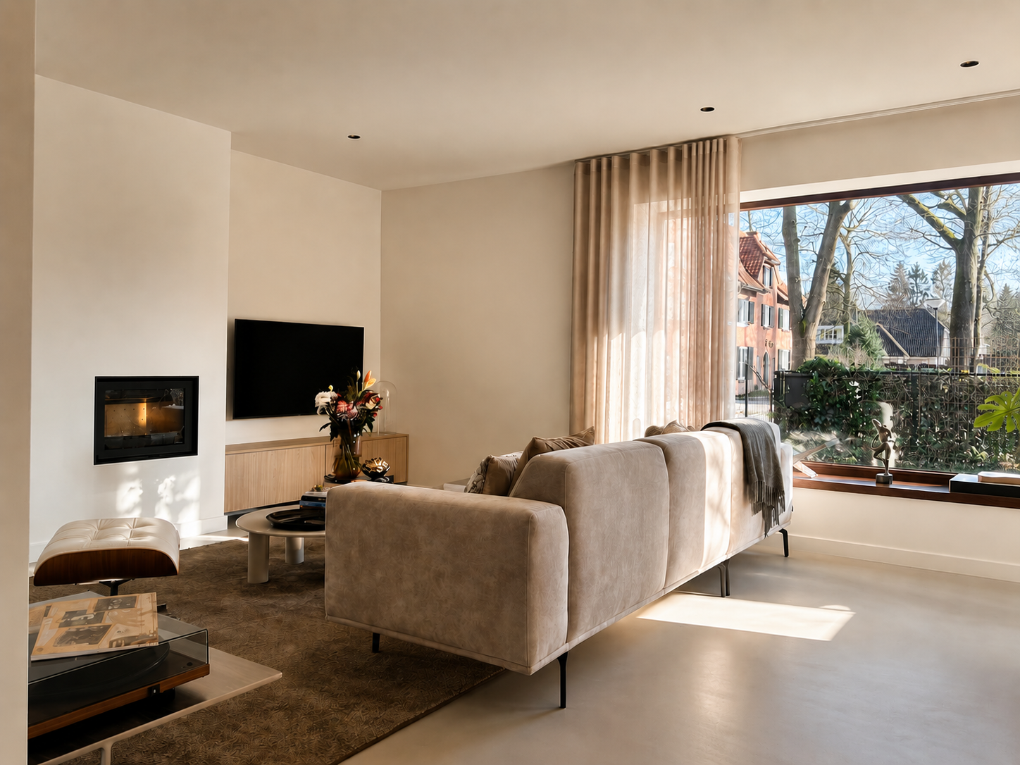 Woonkamer na